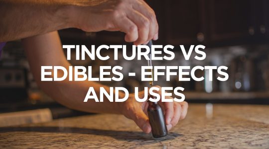 tinctures vs edibles